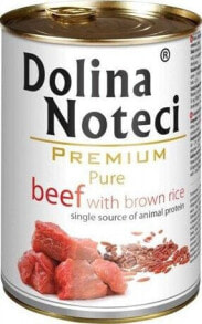 Купить влажные корма для собак Dolina Noteci: Dolina Noteci Dolina Noteci Premium Pure Wołowina z ryżem brązowym 400g