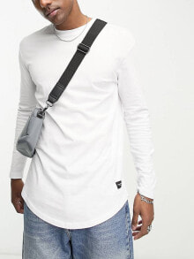 Футболка Jack & Jones Long Sleeve Essential White купить онлайн