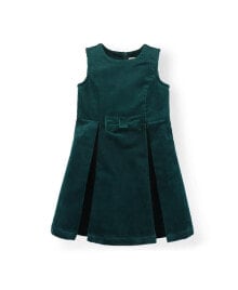 Купить детские платья и сарафаны для девочек Hope & Henry: Toddler Girls Sleeveless Bow Front Jumper