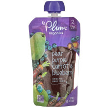 Organic Baby Food, 6+ Months, Pear, Purple Carrot & Blueberry, 4 oz (113 g)