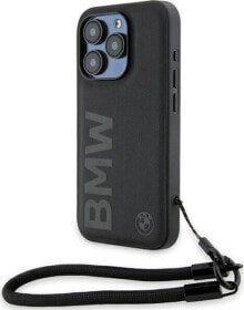 Купить чехлы для смартфонов BMW: BMW Etui BMW BMHCP15L23RMRLK Apple iPhone 15 Pro hardcase Signature Leather Wordmark Cord czarny/black