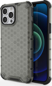 Hurtel Etui Honeycomb iPhone 13 Pro Max czarne