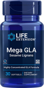 Рыбий жир и Омега 3, 6, 9 life Extension Omega Foundations Mega GLA with Sesame Lignans а ГЛА с кунжутным лигнином 30 гелевых капсул
