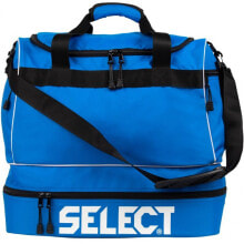 Мужские спортивные сумки мужская спортивная сумка синяя текстильная маленькая для тренировки с ручками через плечо Football bag Select 53 L 13873