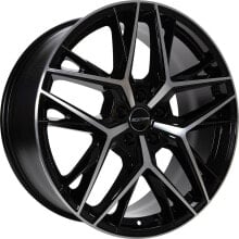 Купить колесные диски GMP: Черный литой колесный диск GMP Lunica black diamond 8x19 ET45 - LK5/112 ML66.6