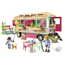 PLAYMOBIL Cozy Site Trailer Cafe Construction Game