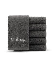 Arkwright Home embroidered Makeup Remover Towels (Pack of 6), 11x17 in., Color Options, 100% Cotton Fingertip Towels
