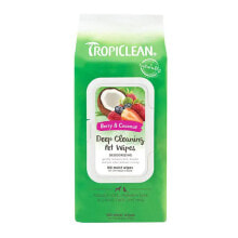 Купить косметика и гигиенические товары для собак TROPICLEAN: TROPICLEAN Berry & Coconut Cleaning Wipes 100 Units