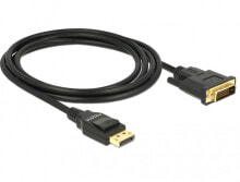 DeLOCK 85313 видео кабель адаптер 2 m DisplayPort DVI-D Черный