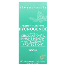 Антиоксиданты Вива Натуралс, French-Maritime Pycnogenol`` 60 растительных капсул