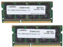 Модули памяти (RAM) mushkin SO-DIMM 16GB DDR3 Essentials модуль памяти 2 x 8 GB 1333 MHz 997020