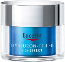 Nachtcreme-Gel für das Gesicht - Eucerin Hyaluron-Filler + 3x Effect Night Gel-Cream Hydration Boost