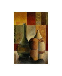 Trademark Global pablo Esteban Vases Over Geometry 1 Canvas Art - 19.5