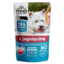 FRENDI Pieces in a delicate sauce with lamb wet food for dog 100g