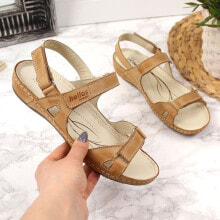 Женские сандалии comfortable brown leather sandals W Helios 205