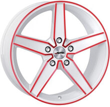 Колесный диск литой Autec Typ D - Delano weiß rot 8x19 ET45 - LK5/112 ML70