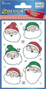 Наклейки для детского творчества avery Zweckform Christmas Stickers - Santa Claus