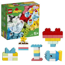 LEGO 10909 Duplo Classic La Box Coeur Erster Set, Bildungsspielzeug, Babybausteine ??1 und ein halbe Jahre