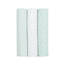 KIKKABOO Set 3 Units 100X100 Cm Dots Muslin