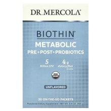 Biothin®, Metabolic Pre+ Post + Probiotics, Unflavored, 5 Billion CFU, 30 On-The-Go Packets, 0.19 oz (5.6 g) Each