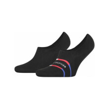 Мужские носки Мужские носки низкие черные 2 пары Tommy Hilfiger Men Footie 100002213 002