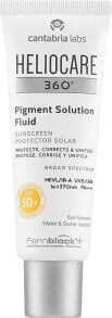 Anti-Flecken-Gesichtsflüssigkeit mit Sonnenschutz - Cantabria Labs Heliocare 360 Pigment Solution Fluid Spf50+