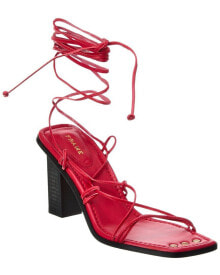 Красные женские сандалии
