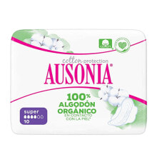 Супер прокладки с крылышками ORGANIC Ausonia (10 uds)