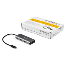 USB-концентраторы starTech.com HB31C3ASDMB хаб-разветвитель USB 3.2 Gen 2 (3.1 Gen 2) Type-C 10000 Мбит/с Черный, Серый