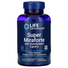 Витамины и БАДы для мужчин life Extension, Super Miraforte with Standardized Lignans, 120 Vegetarian Capsules