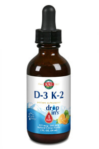 Витамин С kAL Vitamin D3 K2 Dropins Жидкий комплекс с витаминами D3 и K2 59 мл