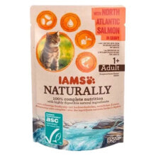 EUKANUBA IAMS Naturally Adult with North Atlantic salmon ingravy wet food for cat 85g