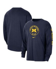 Nike men's Navy Michigan Wolverines Heritage Max90 Long Sleeve T-shirt