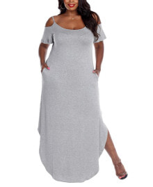 White Mark plus Size Lexi Maxi Dress