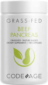 Пищеварительные ферменты CodeAge Grass-Fed Beef Pancreas Комплекс пищеварительных ферментов и питательных веществ из говяжьей почки 180 капсул