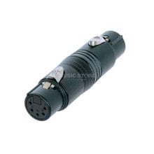 Neutrik NA5FF-B Adapter 5-pole XLR female,Black