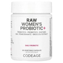 RAW Women's Probiotic+, 60 Vegetable Capsules