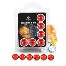 Интимный крем или дезодорант SECRET PLAY Brazilian Balls Set 6  Hot & Cold Effect