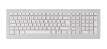 Клавиатуры cHERRY DW 8000 клавиатура Беспроводной RF Swiss Серебряный, Белый JD-0310CH