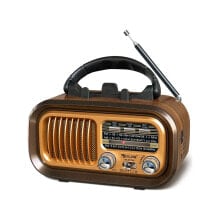 Ultratekno RX-BT628S Güneş Panelli Nostaljik Radyo Bt/tf/usb/fm/am/sw 3 Bandlı Radyo