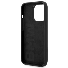 BMW Bmhcp14Lsilbk iPhone 14 Pro 6.1 Silicone phone case