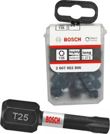 Bosch bit 1/4- T25- 25mm TORX Impact 25 sztuk (2607002806) купить в интернет-магазине