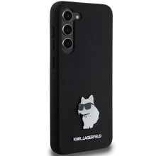 KARL LAGERFELD KLHCS23MSMHCNPK S23+ S916 Silicone Choupette Pin phone case