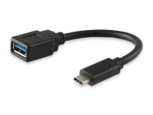 Equip 133455 USB кабель 0,15 m 3.2 Gen 1 (3.1 Gen 1) USB C USB A Черный