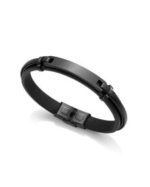 Men´s bracelet made of smooth black leather Magnum 75285P01010