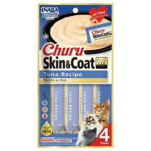 CHURU Skin&Coat Tuna recipe cat treat 4x14g