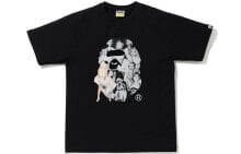 Купить мужские футболки и майки A Bathing Ape: BAPE x MARILYN MONROE 联名款 玛丽莲梦露 印花短袖T恤 男女同款 送礼推荐 / Футболка BAPE MARILYN 1G23-110-953