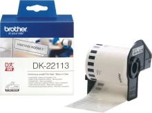 Continuous Thermal Paper Tape Brother DK22113 Transparent