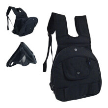 Pet Backpack Gloria Kangaroo Black Expandable 30 x 20 x 34 cm