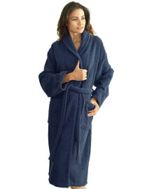 Linum Home unisex Herringbone Weave Bath Robe